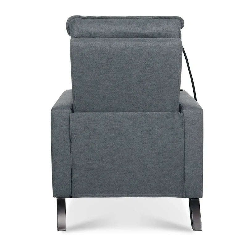 Fauteuil inclinable à pousser avec support de téléphone et porte-gobelet, beige