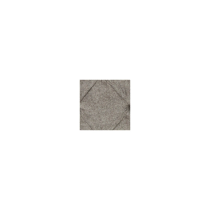 Cadre de lit capitonné orné en tissu, gris et marron foncé