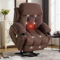 Fauteuil inclinable électrique releveur avec massage chauffant et port USB
