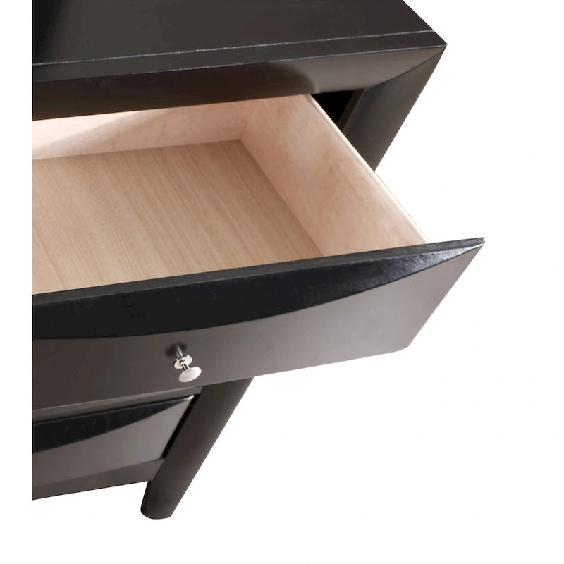 Commode de chambre 8 tiroirs en bois massif avec glissières métalliques Plusieurs coloris disponibles