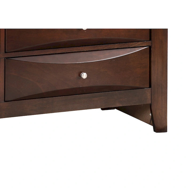 Commode de chambre 8 tiroirs en bois massif avec glissières métalliques Plusieurs coloris disponibles