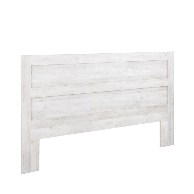Tête de lit de chambre en bois blanchi vieilli style Ferme